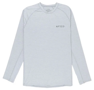 Aftco Adapt Phase Change Performance Shirt - Light Gray Heather - 2X-Large 1 Aftco Adapt Phase Change Performance Shirt - Light Gray Heather - 2X-Large