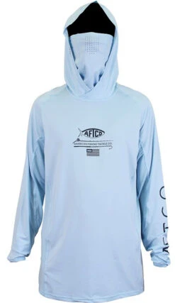 Aftco Barracuda GeoCool Hooded Long Sleeve Performance Shirts -Daiwa Sales Store aftco barracuda geocool hooded long sleeve performance shirts 06224.1651246264