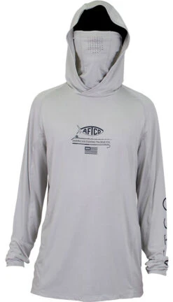 Aftco Barracuda GeoCool Hooded Long Sleeve Performance Shirts -Daiwa Sales Store aftco barracuda geocool hooded long sleeve performance shirts 65442.1651246262