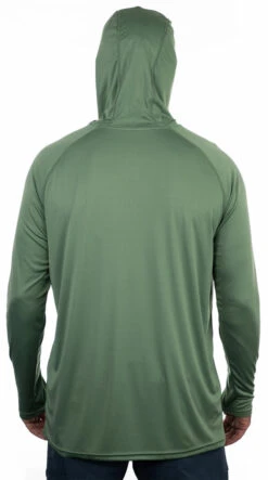 Aftco Jason Christie Performance Hooded Long Sleeve Shirt - Olive - L -Daiwa Sales Store aftco jason christie performance hooded long sleeve shirt olive l 54625.1651361692