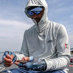 Aftco Jason Christie Performance Hooded Long Sleeve Shirts -Daiwa Sales Store aftco jason christie performance hooded long sleeve shirts 98173.1651361711