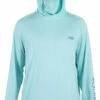 Aftco Yurei Performance Shirt With Hood - Bahama Heather - XL