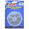 AFW TKB00006 Brass Ball Bearing Swivels Kit 57 Pieces