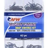 AFW TKB00009 Mighty Mini Stainless Steel Snap Swivels Kit 62 Pieces