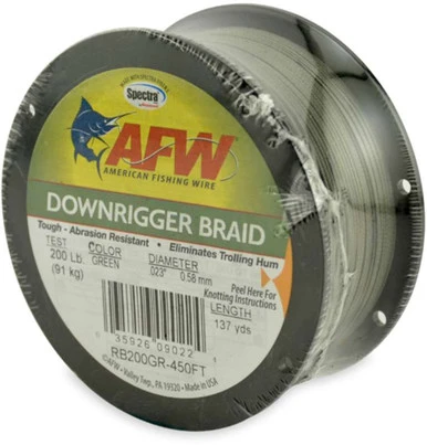 American Fishing Wire Downrigger Braid 1 American Fishing Wire Downrigger Braid