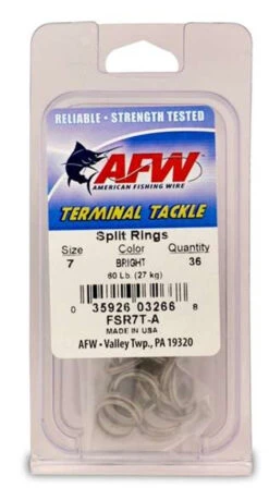 American Fishing Wire SS Split Rings -Daiwa Sales Store american fishing wire ss split rings 31295.1651171813