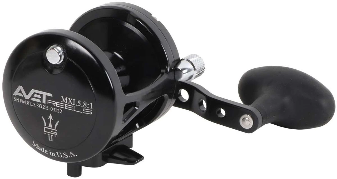 Avet MXL 5.8 G2 1 Speed Reel - Black (No Glide Plate) 3 Avet MXL 5.8 G2 1 Speed Reel - Black (No Glide Plate) - Image 3