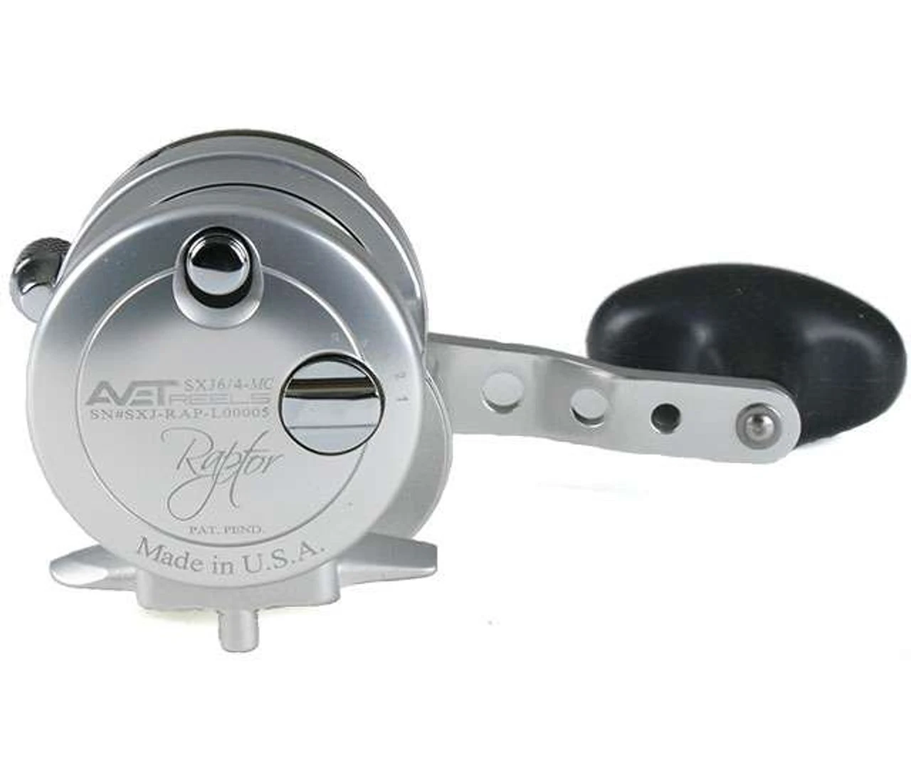 Avet SXJ 6/4 MC Raptor 2-Speed Lever Drag Casting Reel Left-Hand Silver 2 Avet SXJ 6/4 MC Raptor 2-Speed Lever Drag Casting Reel Left-Hand Silver - Image 2