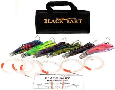 Black Bart Lures Tuna/Dolphin Rigged Trolling Pack 1 Black Bart Lures Tuna/Dolphin Rigged Trolling Pack