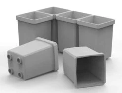 Buzbe Customizable Deep Bins - (6) 1x1D Deep Bins