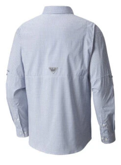 Columbia PFG Super Tamiami Long Sleeve Shirt - Vivid Blue Mini Plaid -Daiwa Sales Store columbia 1438941497 pfg super tamiami long sleeve shirt 30651.1651207009