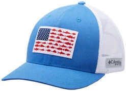 Columbia PFG Mesh Snap Back Fish Flag Ball Cap -Daiwa Sales Store columbia 183700 pfg mesh snap back fish flag ball cap 13470.1651234923