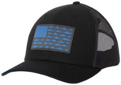 Columbia PFG Mesh Snap Back Fish Flag Ball Cap