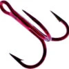 Daiichi D99Q Light Wire Treble Hooks - Bleeding Bait Red