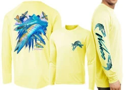 David Dunleavy Wahoo L/S T-Shirt - Yellow - Medium