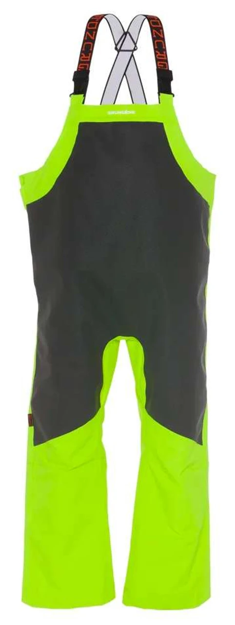 Grundens Ironclad Bib - Hi-Vis Yellow/Grey 1 Grundens Ironclad Bib - Hi-Vis Yellow/Grey