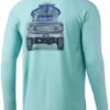 Huk KC Big Truck Pursuit Long Sleeve Shirt - Beach Glass - XX-Large