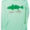 IBig Seagrass Redfish Performance Long Sleeve Shirt - Seafoam - 2X-Large