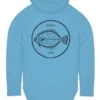 Jetty Flounder UV Hoodie - Light Blue - Medium