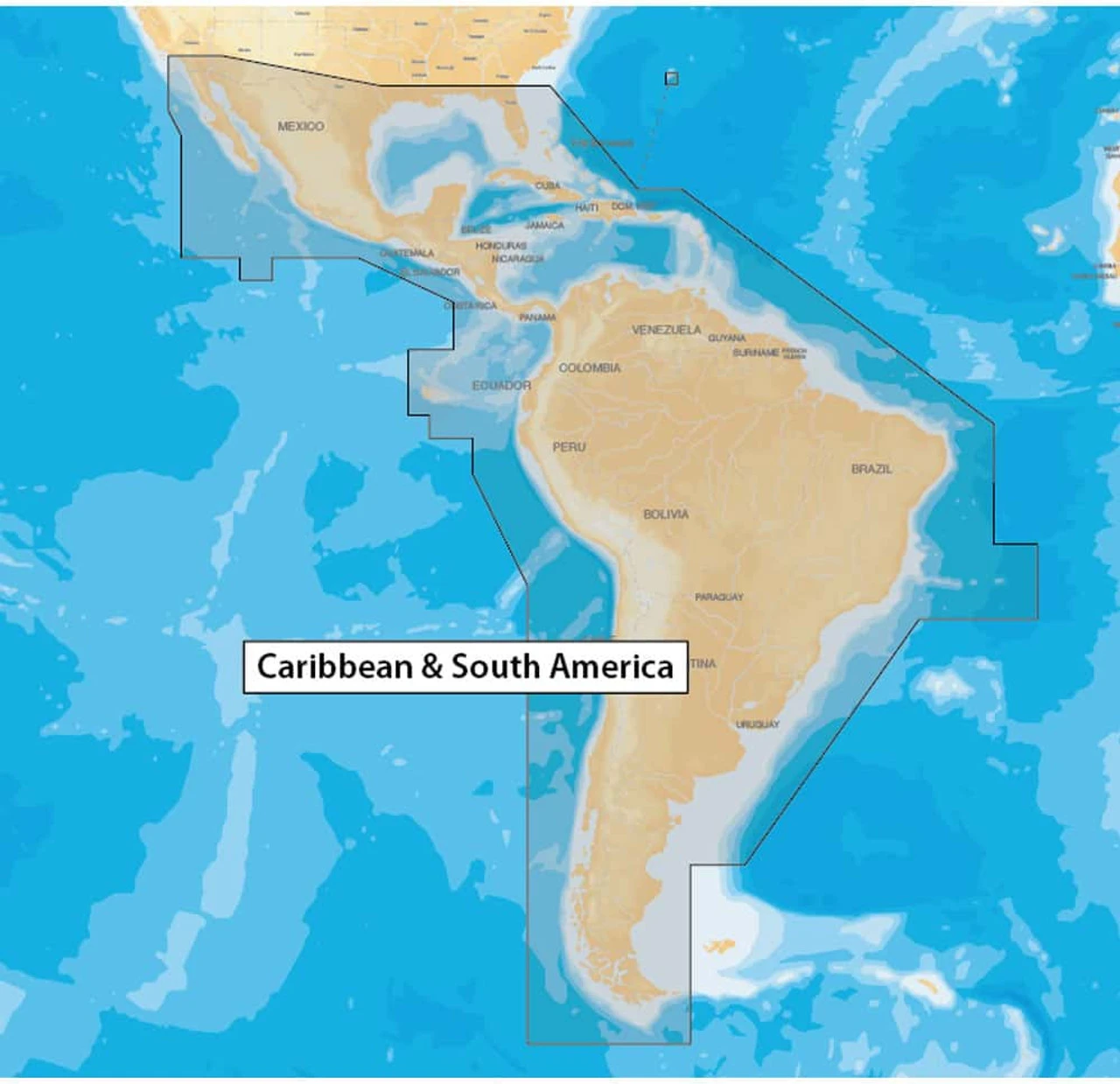 Navionics MSD/NAV+3XG Caribbean & South America - MicroSD 1 Navionics MSD/NAV+3XG Caribbean & South America - MicroSD