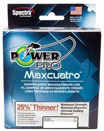 Power Pro PowerPro Maxcuatro Braided Fishing Line White - 50lb - 300yd 1 Power Pro PowerPro Maxcuatro Braided Fishing Line White - 50lb - 300yd