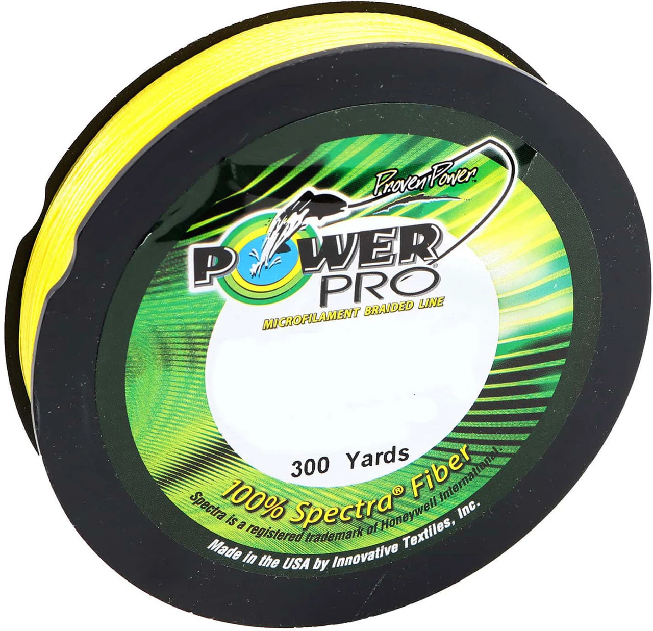 Power Pro PowerPro Braided Spectra Fiber Fishing Line Hi-Vis Yellow 300 Yds. 1 Power Pro PowerPro Braided Spectra Fiber Fishing Line Hi-Vis Yellow 300 Yds.
