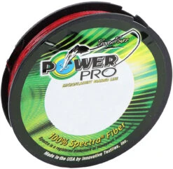 Power Pro Powerpro Braided Spectra Fiber Fishing Line Vermilion Red 150 Yds.