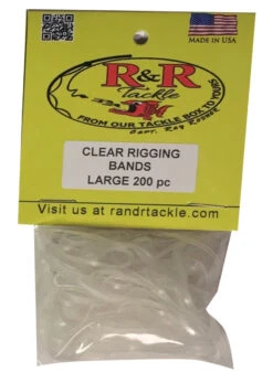 R&R Tackle Clear Rigging Bands - Large - 50pk