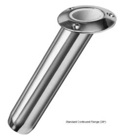 Rupp Chrome Contoured Flange Rod Holder