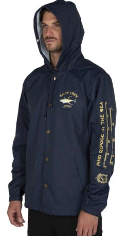 Salty Crew Ahi Mount Snap Jacket - Navy - Large -Daiwa Sales Store salty crew ahi mount snap jacket navy l 80657.1651421713