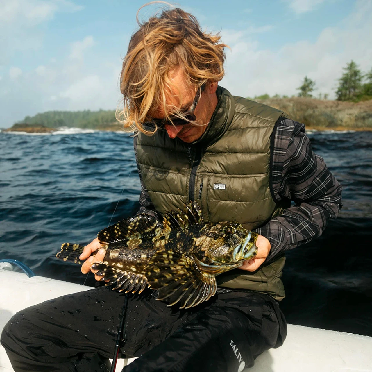 Salty Crew Barrier Vest - Military 3 Salty Crew Barrier Vest - Military - Image 3