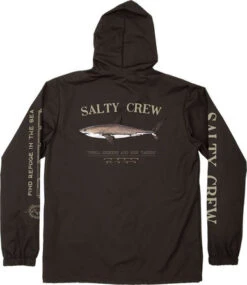 Salty Crew Bruce Snap Jacket - Black - Large