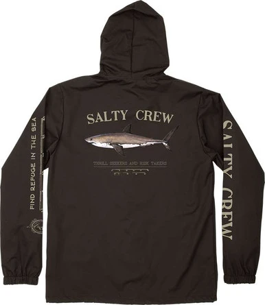 Salty Crew Bruce Snap Jacket - Black - Large 1 Salty Crew Bruce Snap Jacket - Black - Large