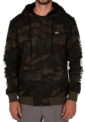 Salty Crew Refuge Sherpa Zip Fleece - Camo - Medium 1 Salty Crew Refuge Sherpa Zip Fleece - Camo - Medium