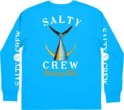 Salty Crew Tailed Long Sleeve Tech T-Shirt - Blue - X-Large