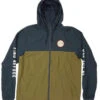 Salty Crew Twin Fin Windbreaker - Olive/Navy - X-Large