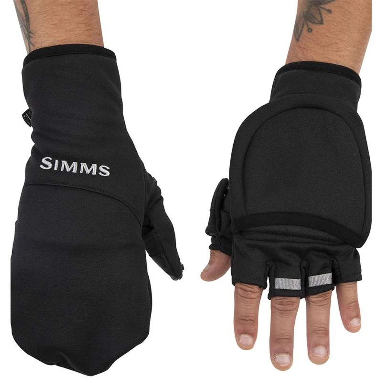 Simms Freestone Foldover Mitt - Black - Large 2 Simms Freestone Foldover Mitt - Black - Large - Image 2