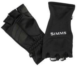 Simms Freestone Half Finger Mitt - Black - Small