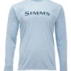 Simms Long Sleeve Tech Tee - Steel Blue - Medium