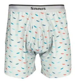 Simms Mens Boxers - Trout Critter Sterling - 2X-Large