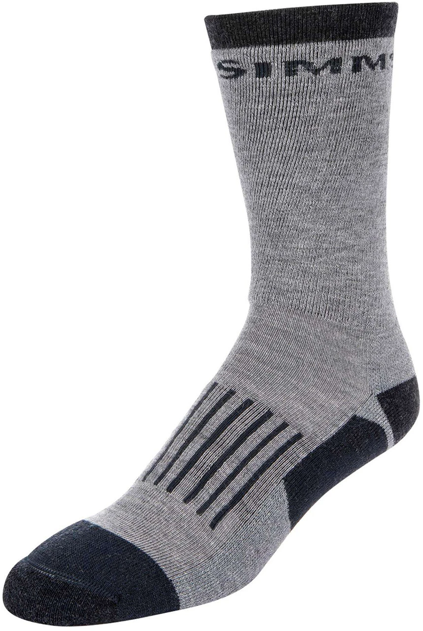 Simms Merino Midweight Hiker Sock - Steel Grey - Large 1 Simms Merino Midweight Hiker Sock - Steel Grey - Large