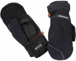 Simms Gore-Tex ExStream Foldover Mitts - Black - Medium