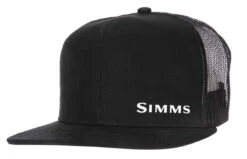Simms Flat Brim Cap - Black