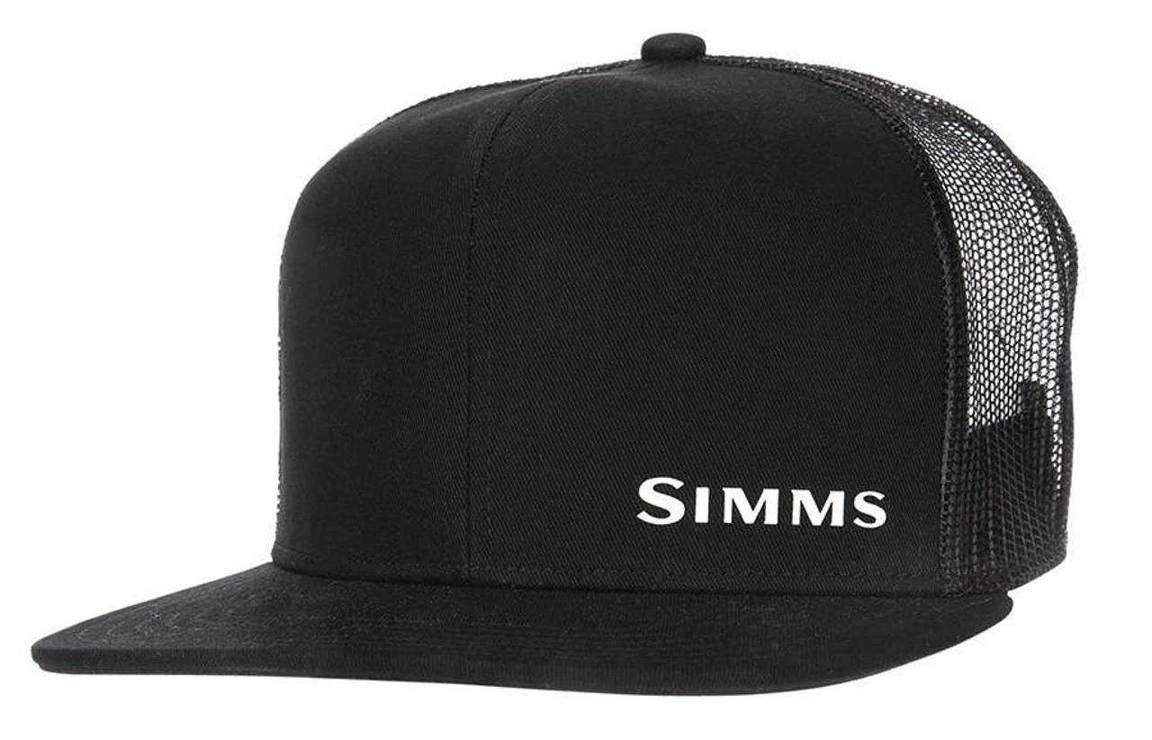Simms Flat Brim Cap - Black 1 Simms Flat Brim Cap - Black
