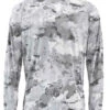 Simms Solarflex Long Sleeve Crewneck Print Cloud Camo Grey - 3XL