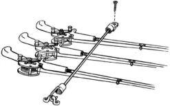 T-H Marine Rod Tamer - 14in Deck Mount - Holds Up To 4 Rods -Daiwa Sales Store t h marine rt 14 dp rod tamer 82470.1651326082