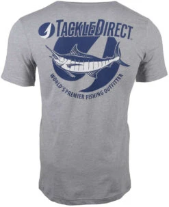 TackleDirect Marlin Short Sleeve T-Shirt - Heather Grey - 2X-Large