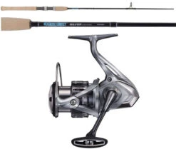 TackleDirect NAS4000XGFC/TDSS702MH Silver Hook Spinning Combo