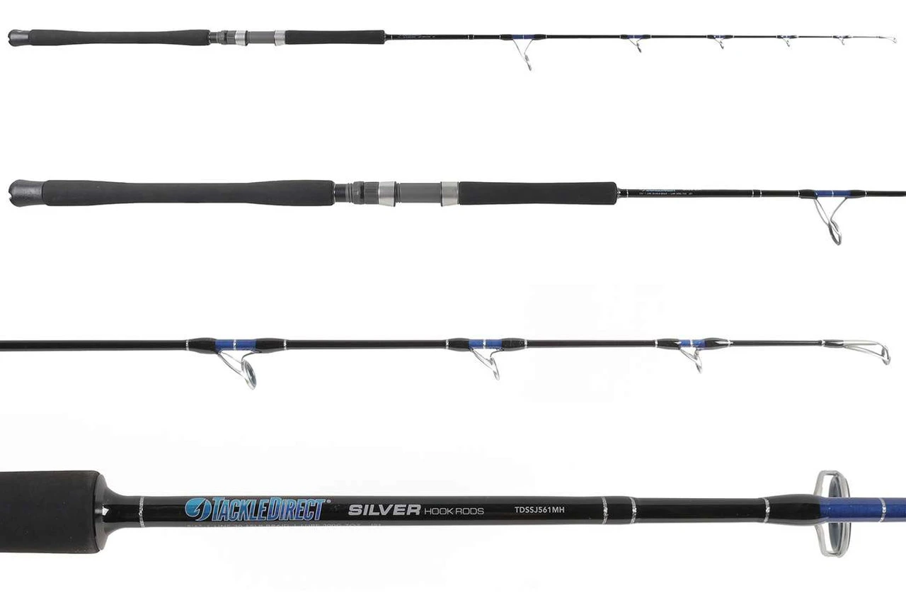 TackleDirect Silver Hook Spinning Jigging Rods 1 TackleDirect Silver Hook Spinning Jigging Rods