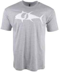 TackleDirect Tuna Logo Mens T-Shirt - Heather Gray - Size XX-Large